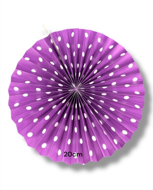 LILA DE LUNARES BLANCOS 20CM