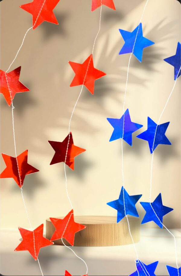 BANDERINES ESTRELLAS METALIZADA
