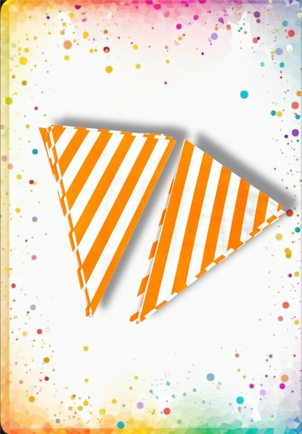 BANDERINES TRIANGULO CON RAYAS