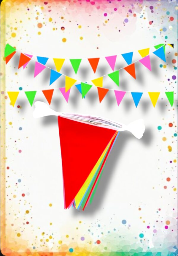 BANDERINES TRIANGULO SIMPLE LISOS