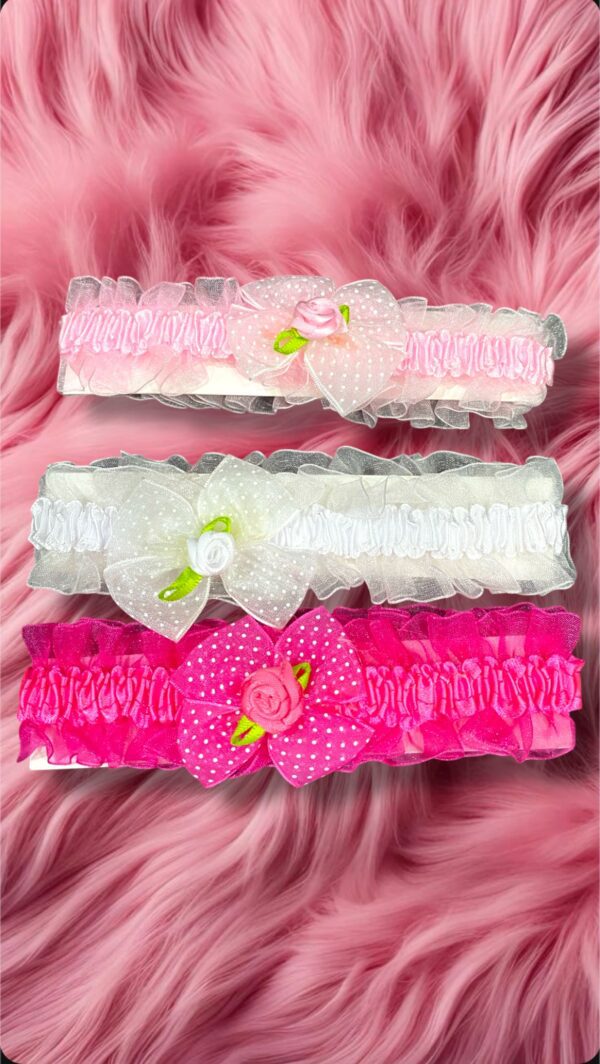 BIJOUTERIE VINCHA ELASTICA CON ROSA
