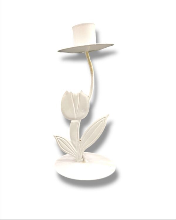 PORTA VELA CON UNA ROSA 11,5