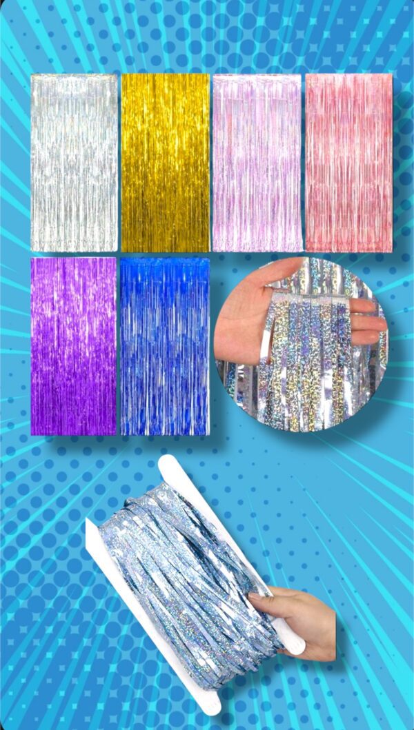 CORTINAS METALIZADAS CON BRILLITOS