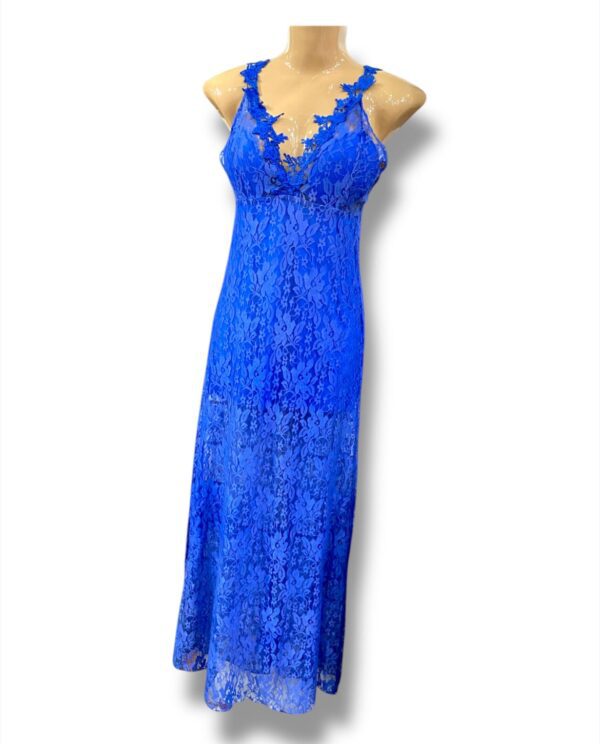 VESTIDO LARGO AZUL