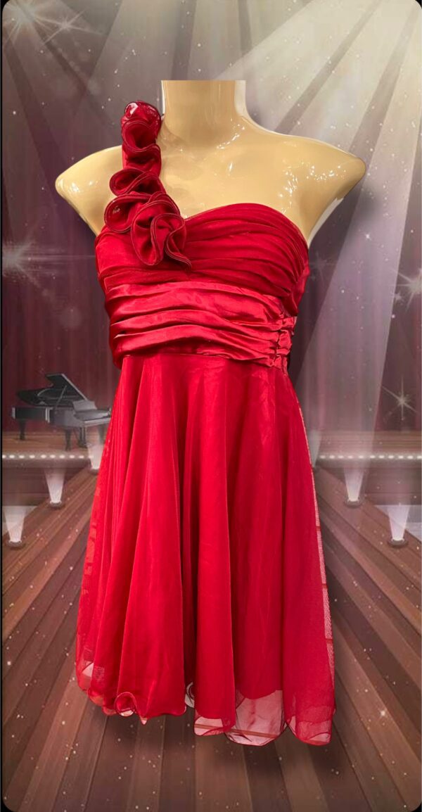 DISFRACES DAMA VESTIDO CORTO CON ROSA
