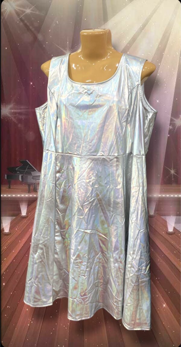 DISFRACES DAMA VESTIDO METALIZADO