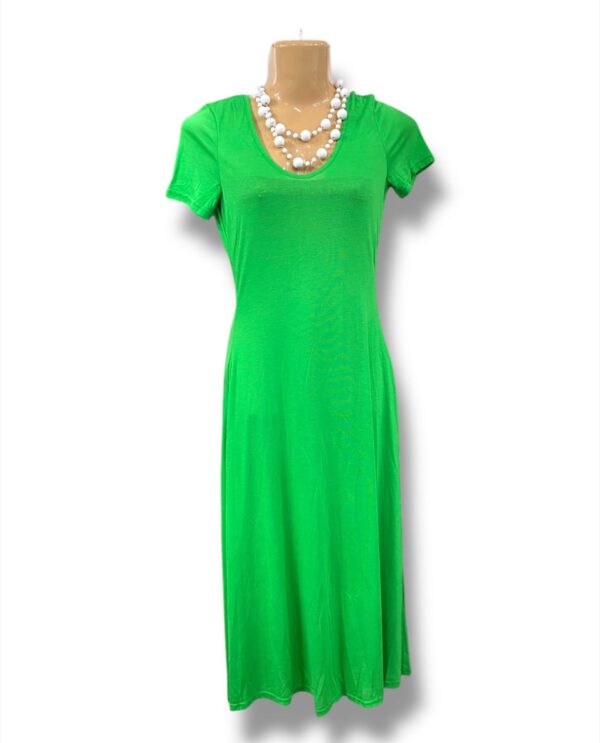 VESTIDO MANGA CORTA Y COLLAR