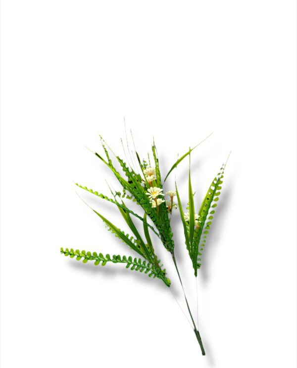 RAMO HOJAS CON MINI FLORES