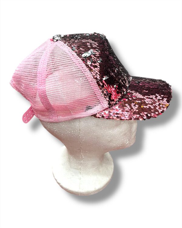 VISERA DE RED Y LENTEJUELAS