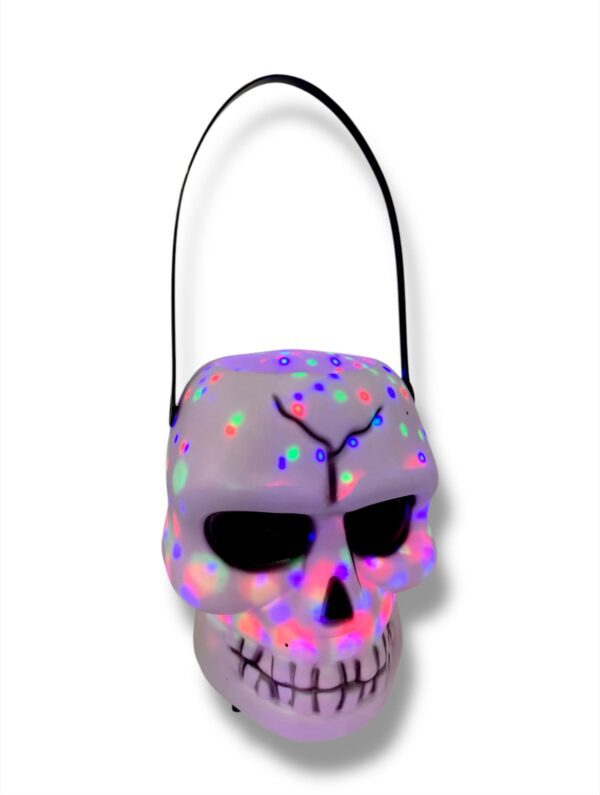 PORTA CARAMELOS CALABAZA CON LUZ