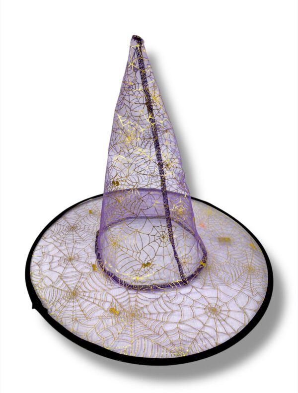 GORRO BRUJA DE TELA DE ARAÑA - Imagen 2