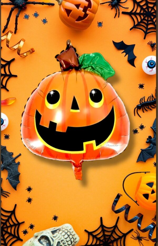 HALLOWEEN GLOBO METALIZADO CALABAZ