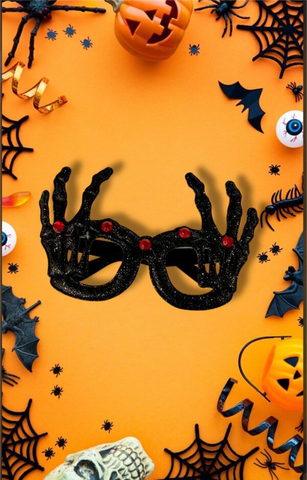 HALLOWEEN LENTES MANOS CALAVERA