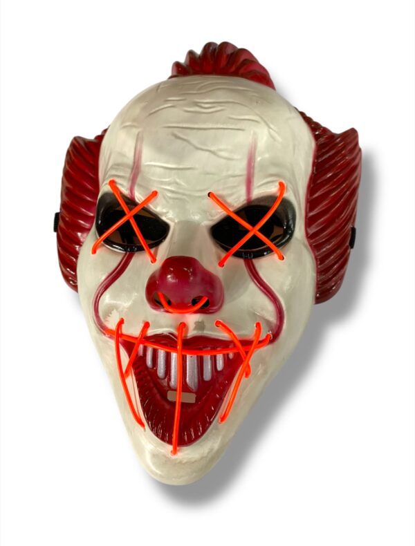MASCARA LED PAYASO SINIESTRO - Imagen 2