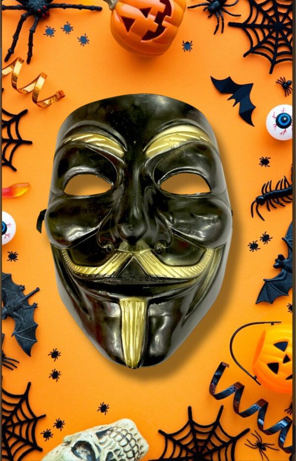 HALLOWEEN MASCARA ANONIMUS METALIZADA