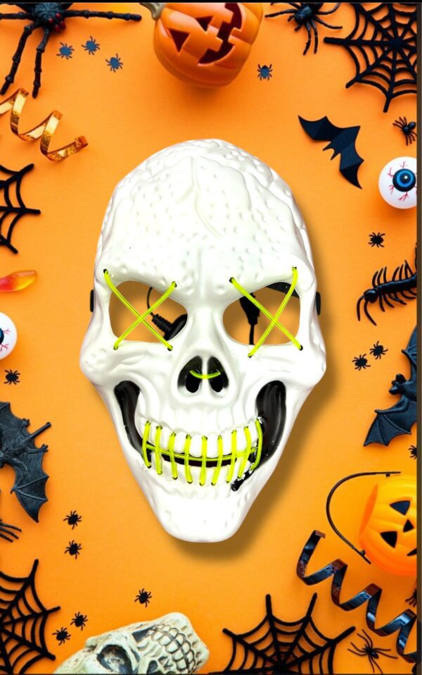HALLOWEEN MASCARA LED CALAVERA GRANDE
