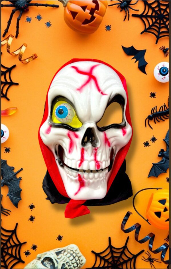 HALLOWEEN MASCARA CALAVERA CON UN OJO