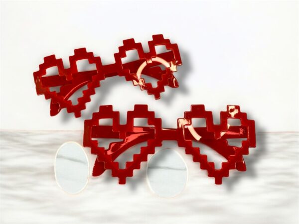 LENTES CORAZON CUADRO