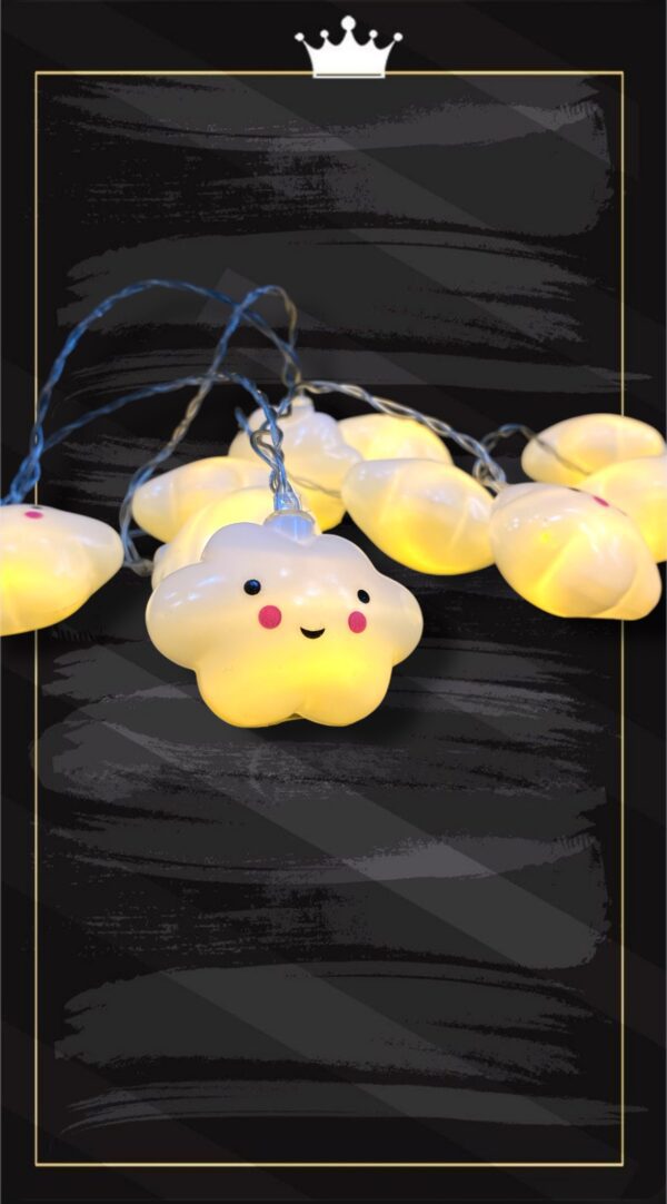 LUCES GUIAS NUBECITAS CON CARITAS