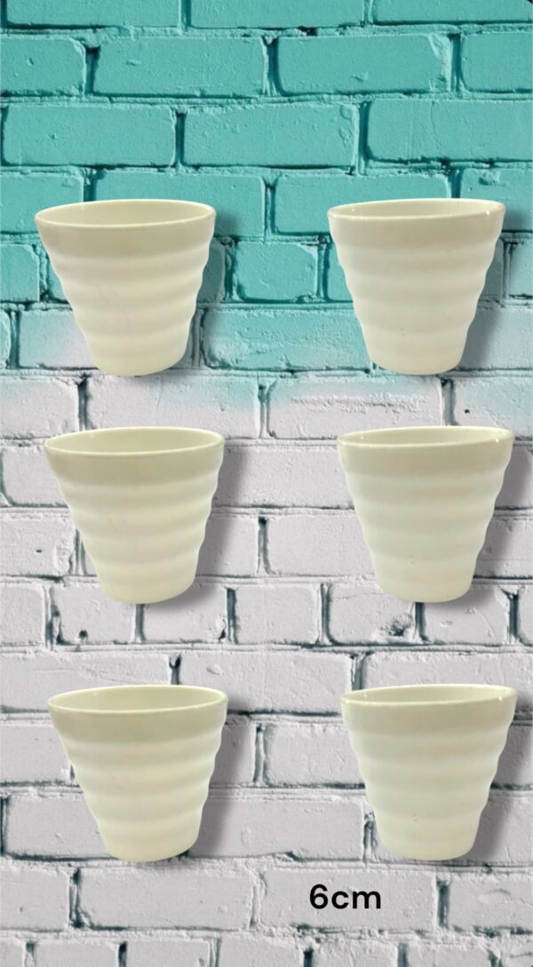 MACETA PLASTICO  6CM CON CANALETAS