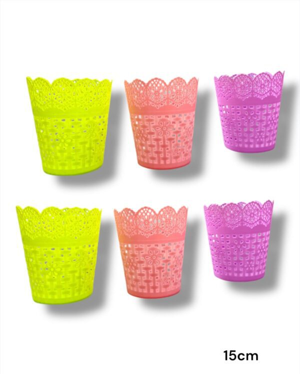 CANASTA CON DISEÑ DE FLOR 15CM