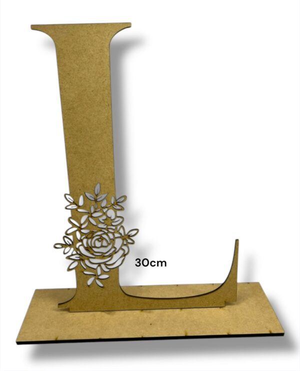 LETRA Y ROSA 30CM