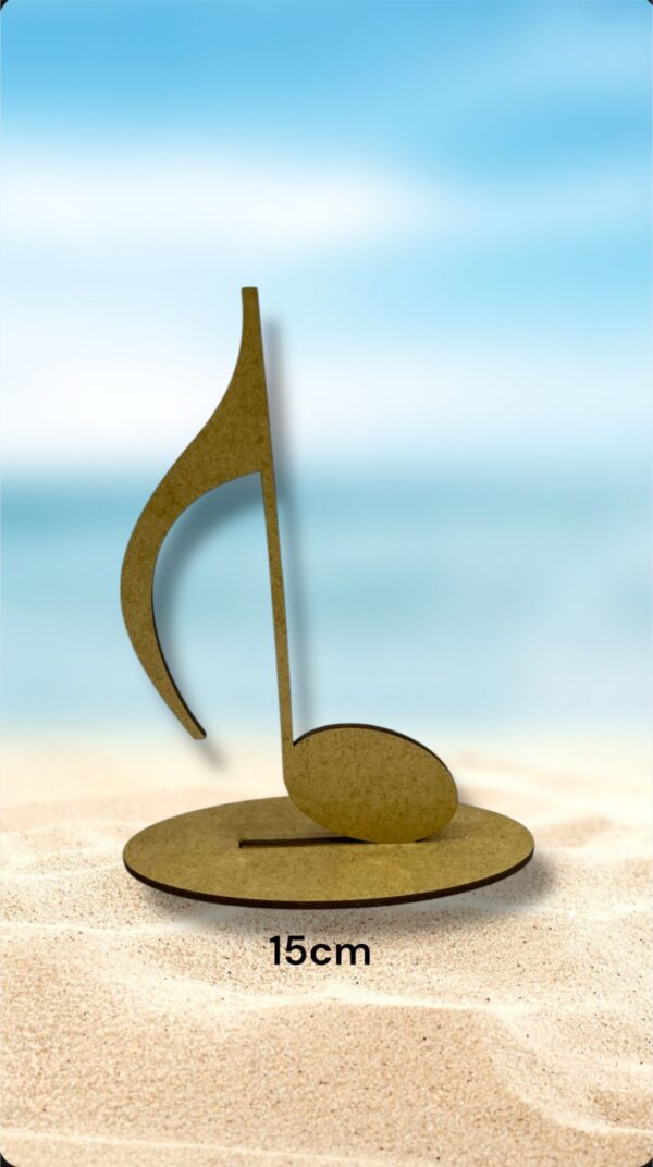 MADERA NOTA MUSICAL 15CM