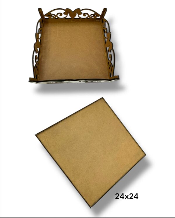CAJON CON DISEÑO 24x24cm