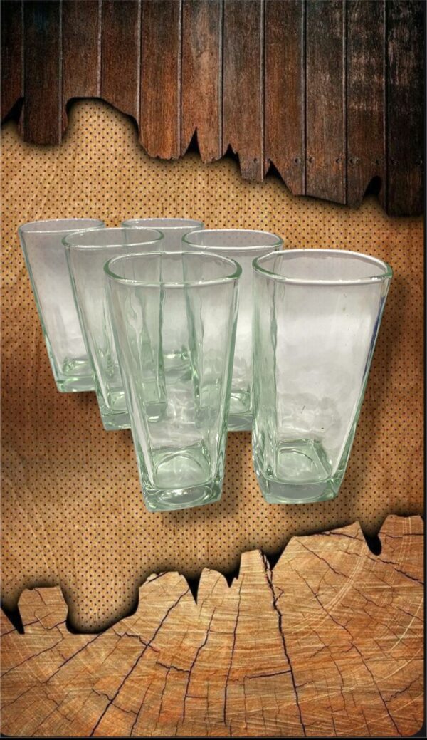 VASOS X6 BASE CUADRADA