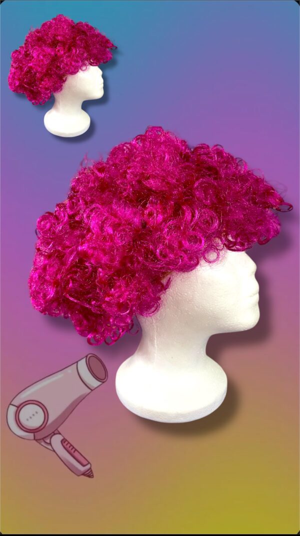 PELUCA AFRO EN FUCSIA