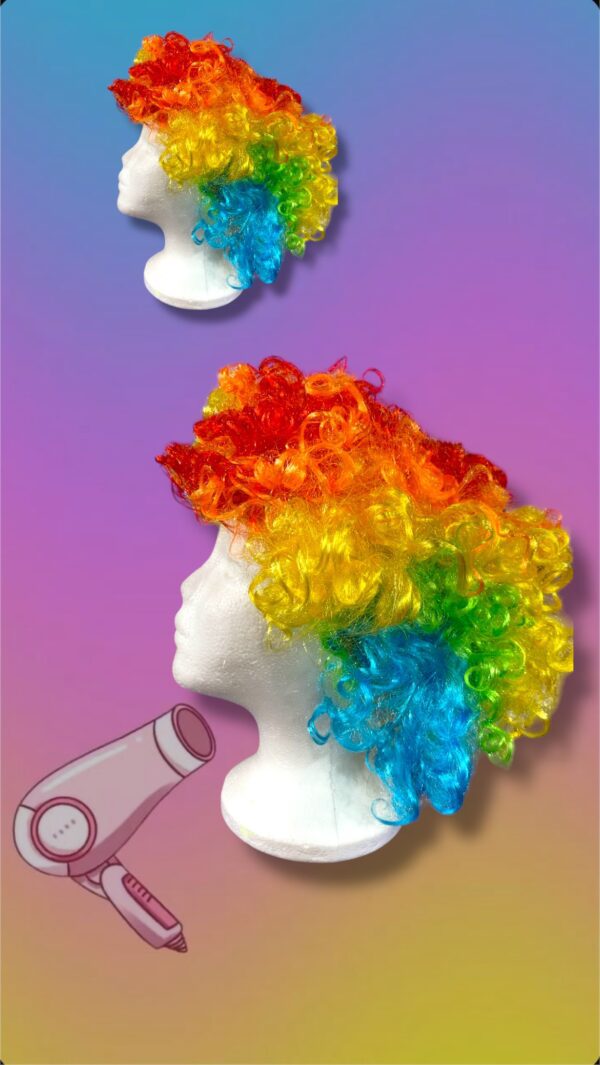 PELUCA AFRO MULTICOLOR