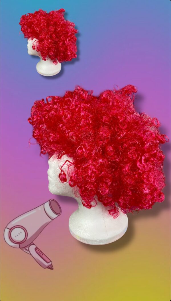 PELUCA AFRO EN ROJO