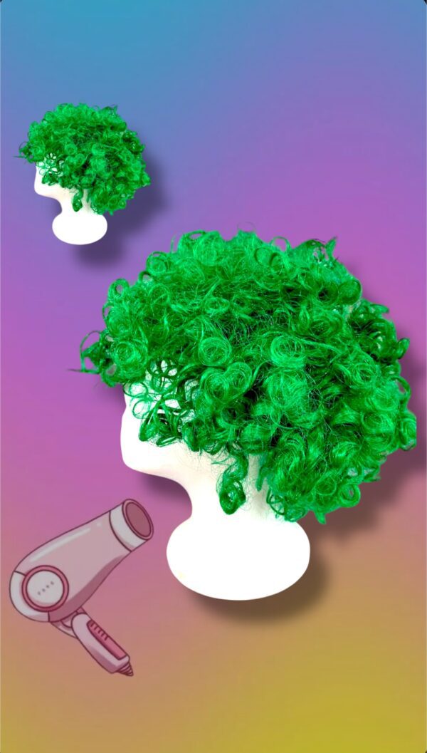 PELUCA AFRO EN VERDE