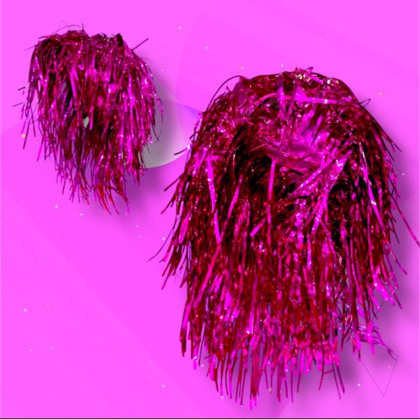 PELUCA METALIZADA EN FUCSIA