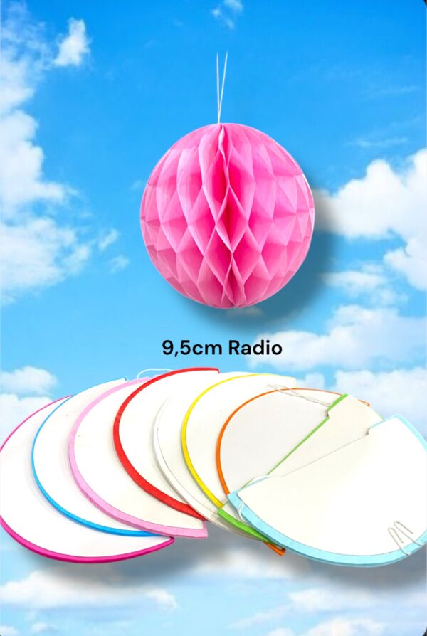 POMPONES PAPEL 3D 9,5 DE RADIO