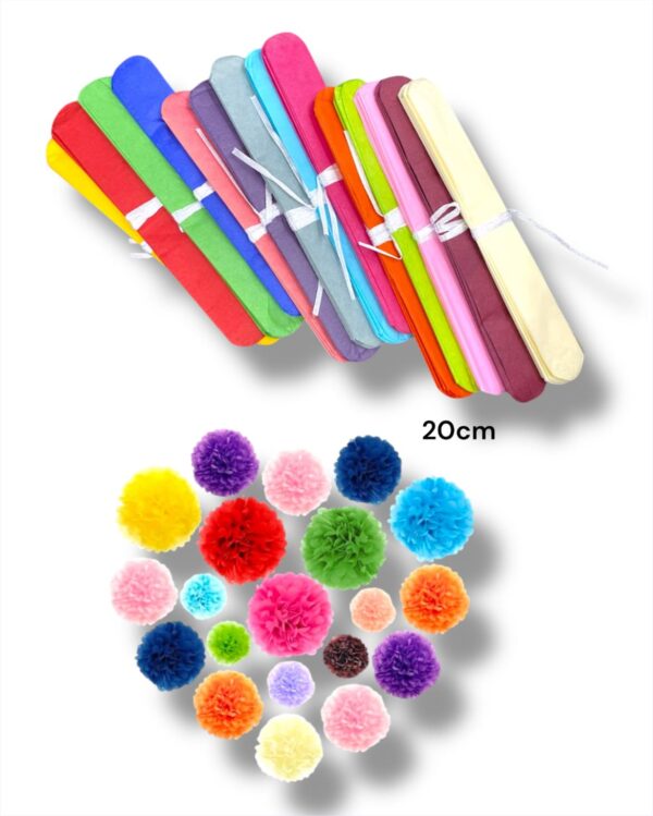 DE PAPEL COMUN 20cm LARGO