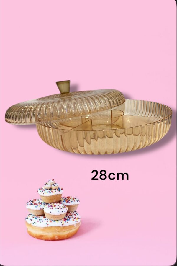 POSA TORTA REPARTICION CON TAPA 28CM