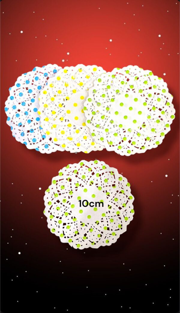 RODALES CIRCULO CON LUNARES 10CM