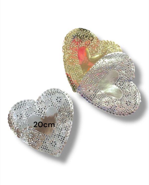 CORAZON METALIZADO 20CM LISO