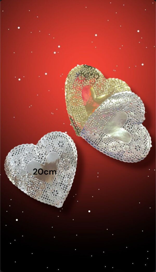 RODALES CORAZON METALIZADO 20CM LISO