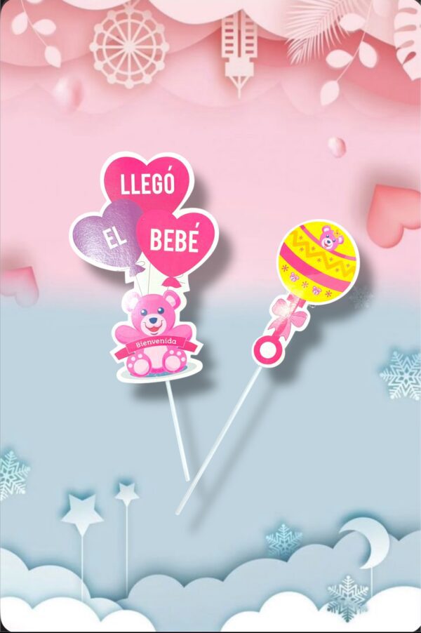 TOPPERS - LLEGO EL BEB Y SONAJERO