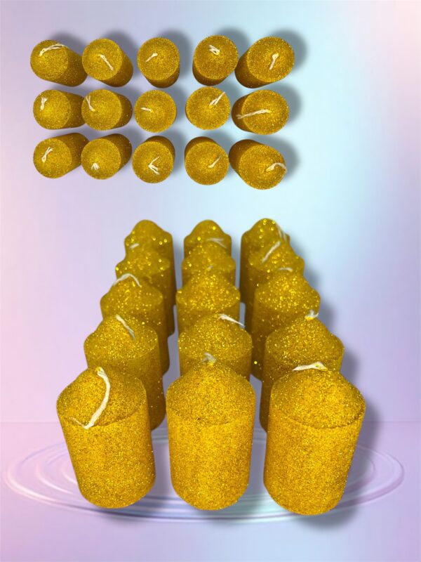 VELA CON GLITTER