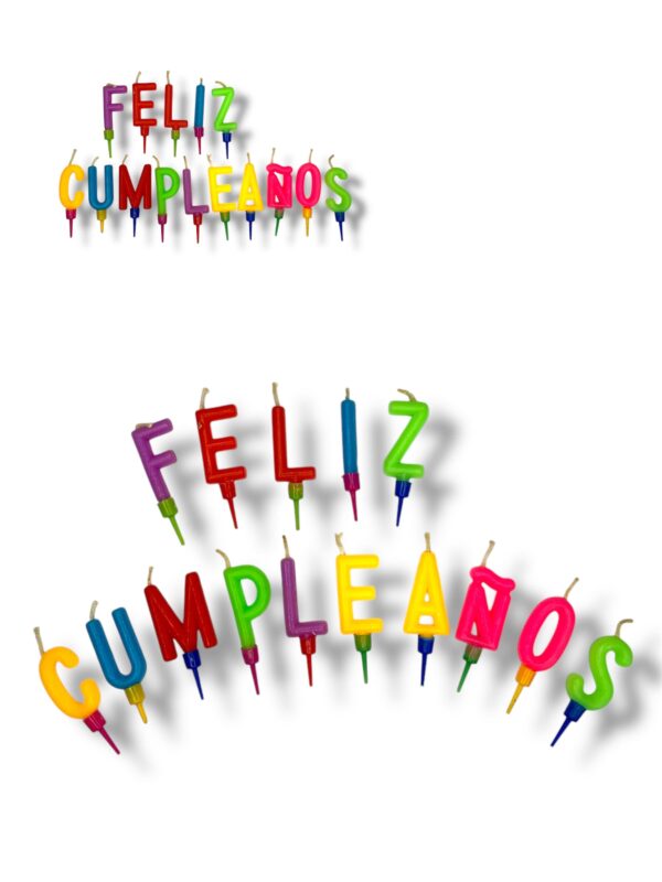 FELIZ CUMPLEAÑOS MULTICOLOR