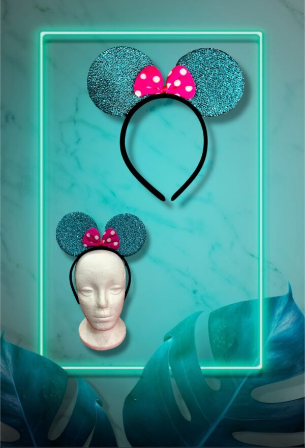 VINCHA GLITER MINNIE Y MOÑO - Imagen 2
