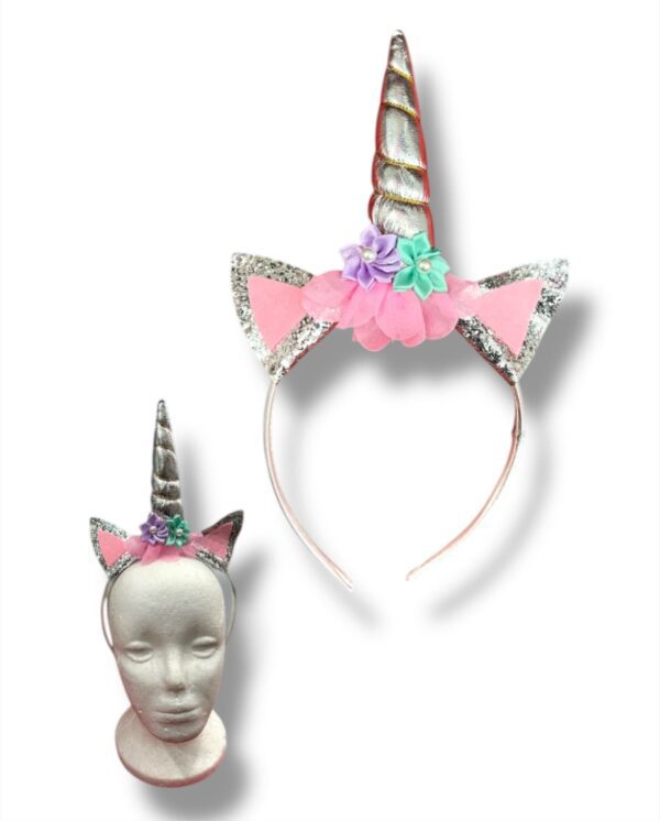 UNICORNIO OREJAS Y FLORES - Imagen 2