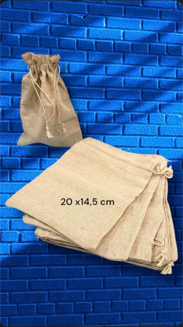 BOLSA RUSTICA LISA 20x14.5cm
