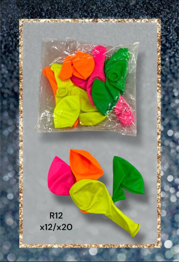 GLOBOS FLUOR R12 LISO X12 Y 20
