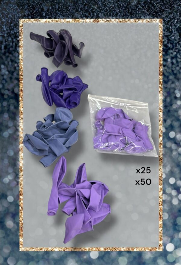 GLOBOS R9 x25 y x50 LISO ESCALA VIOLETA