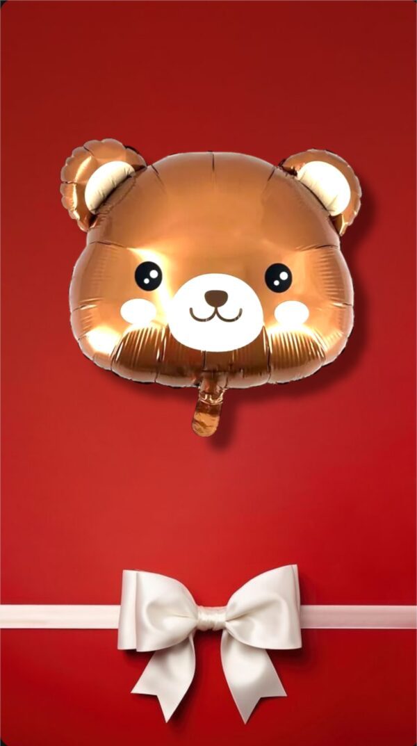 GLOBOS METALIZADO CABEZA DE OSO