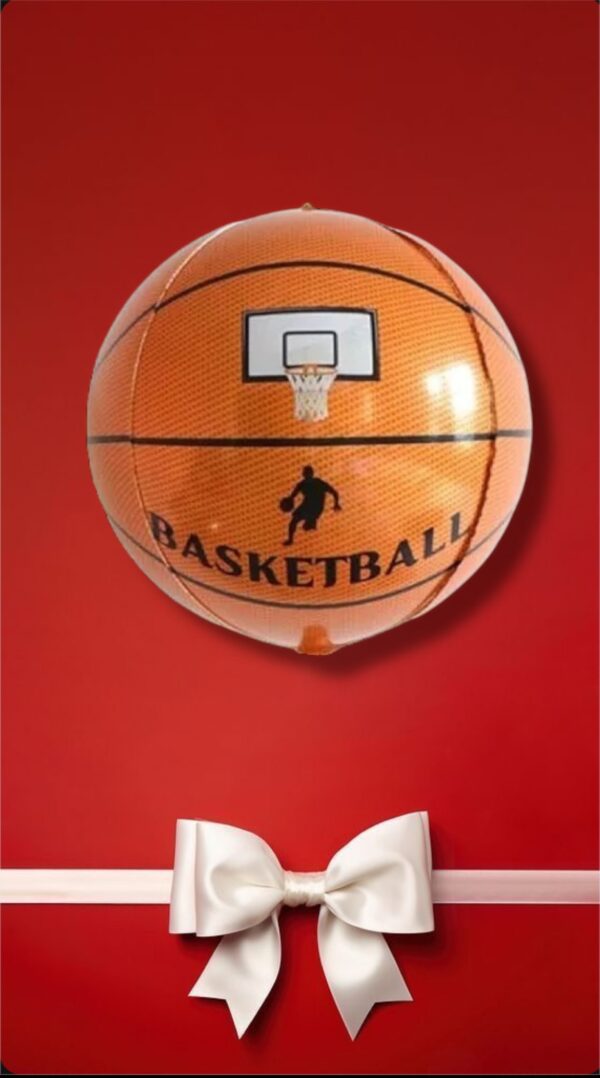 GLOBOS METALIZADO PELOTA BASQUETBOL